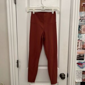 Yogalicious Lux Orangeish Red Size Small Leggings
